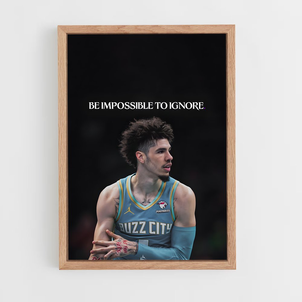 Poster Lamelo ball dominer – affiche Basketball (vue 4)